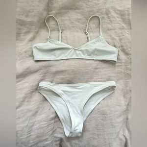 solid and striped bikini